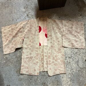 Vintage Japanese kimono Yukata robe haori dress jacket Floral Kimono Jacket